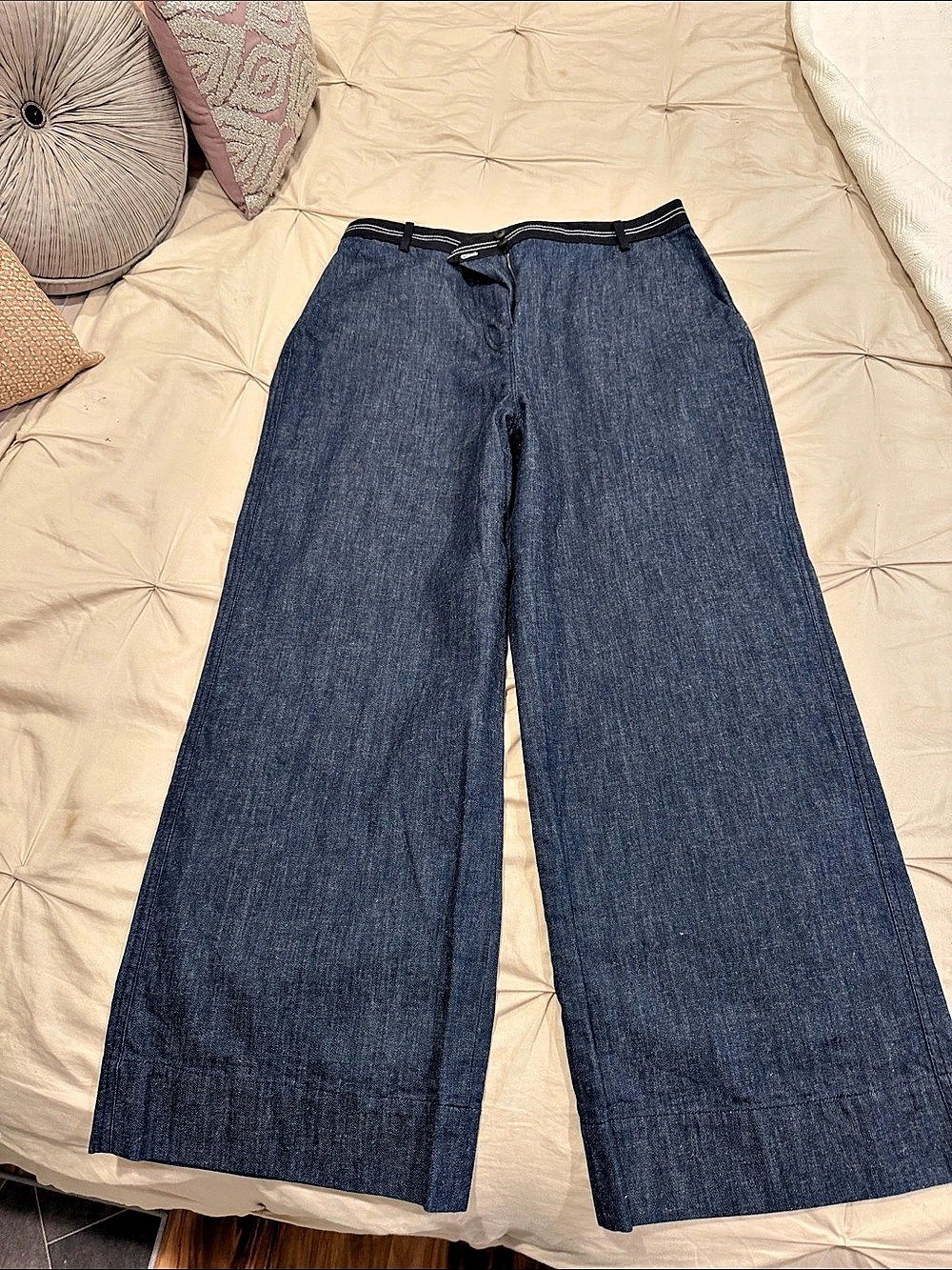 Elizabeth and James Wide Leg Denim Pants Blue Size 12